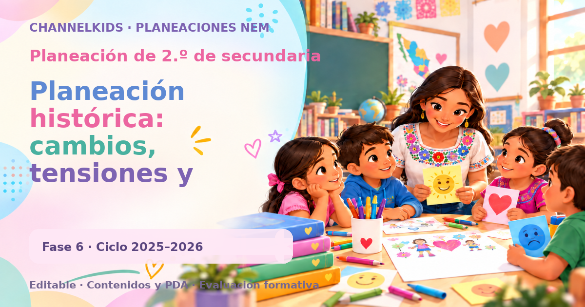 Planeación de segundo grado de secundaria: Planeación histórica: cambios, tensiones y contradicciones en la restauración de la República al Porfiriato