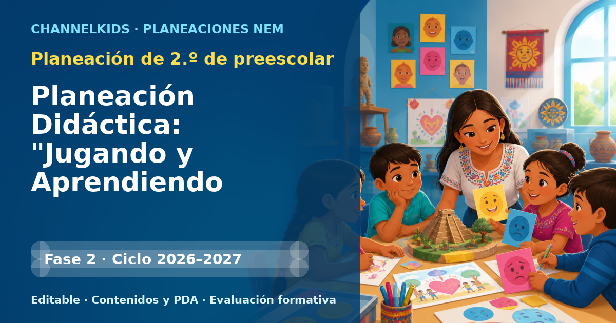 Planeación de segundo grado de preescolar: Planeación Didáctica: "Jugando y Aprendiendo