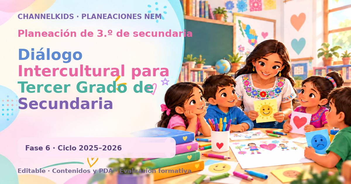 Planeación de tercer grado de secundaria: Diálogo Intercultural para Tercer Grado de Secundaria