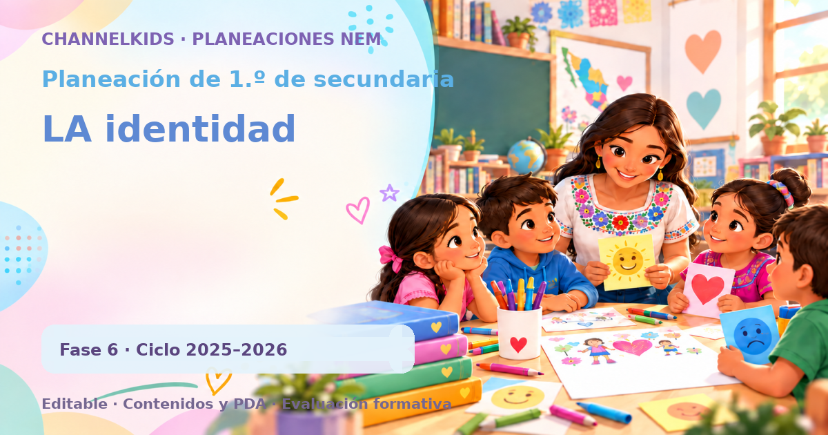 Planeación de primer grado de secundaria: LA identidad
