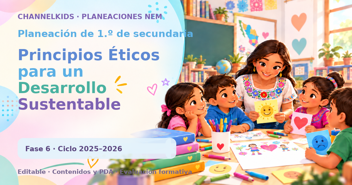 Planeación de primer grado de secundaria: Principios Éticos para un Desarrollo Sustentable