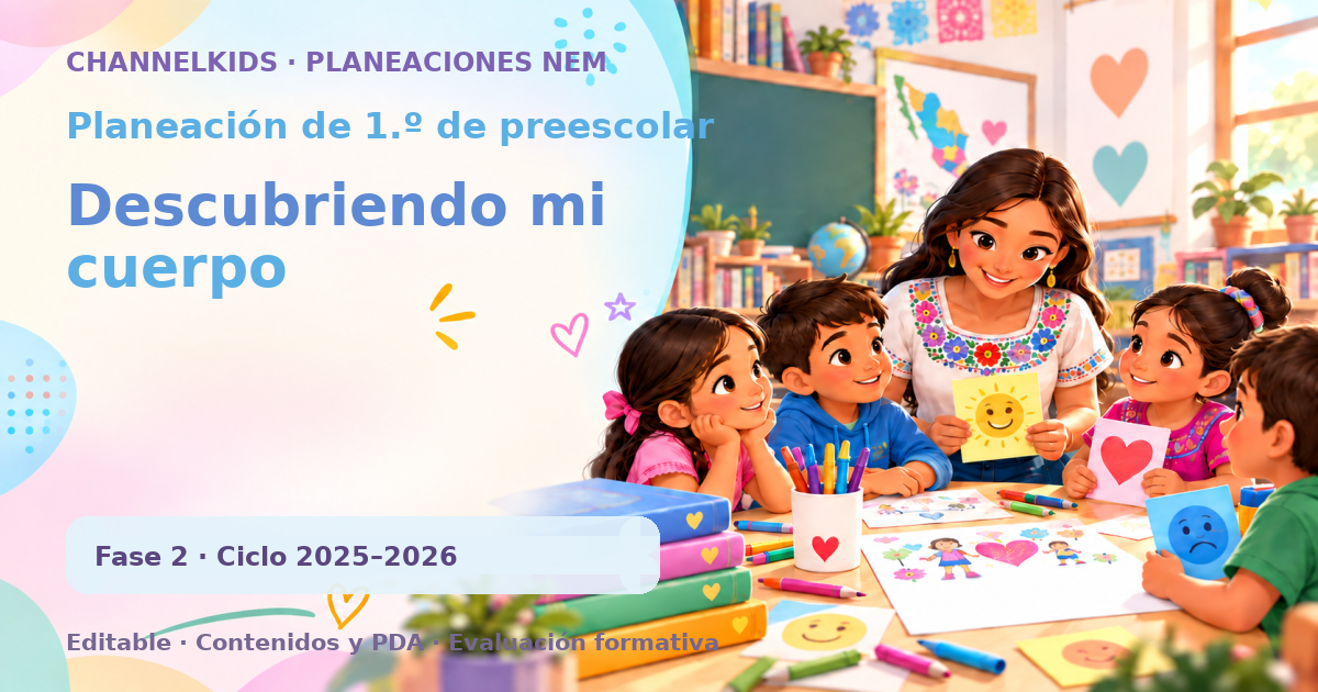 Planeación de primer grado de preescolar: Descubriendo mi cuerpo