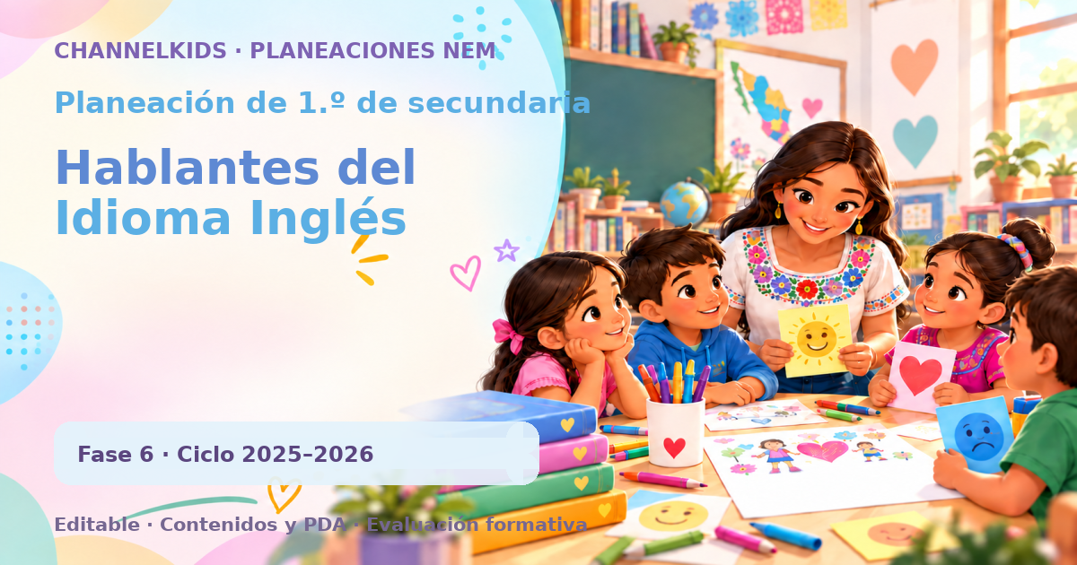 Planeación de primer grado de secundaria: Hablantes del Idioma Inglés