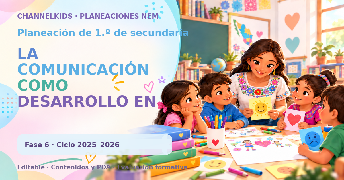 Planeación de primer grado de secundaria: LA COMUNICACIÓN COMO DESARROLLO EN LA COLABORACIÓN DE LA CULTURA