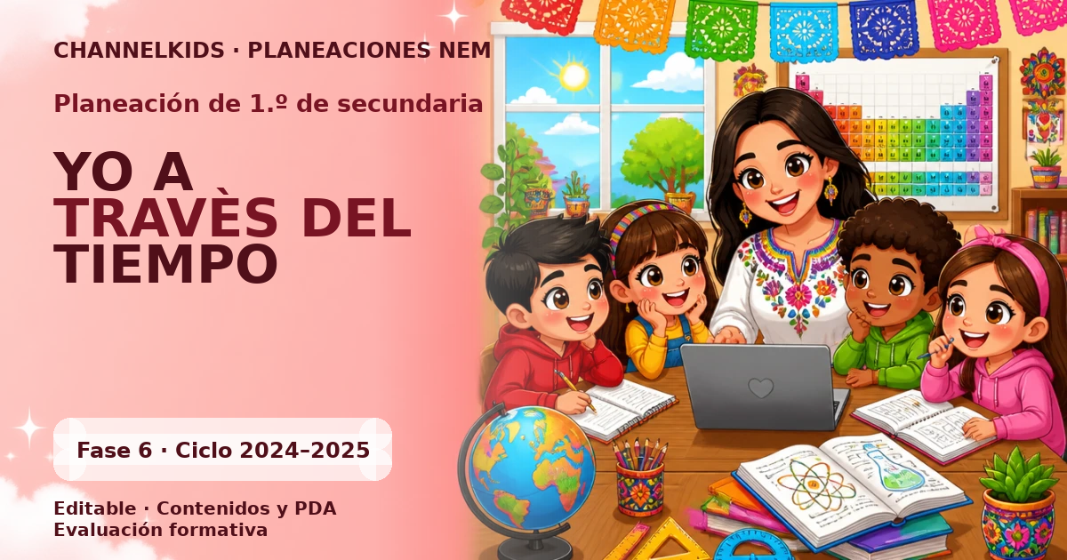 Planeación de primer grado de secundaria: YO A TRAVÈS DEL TIEMPO