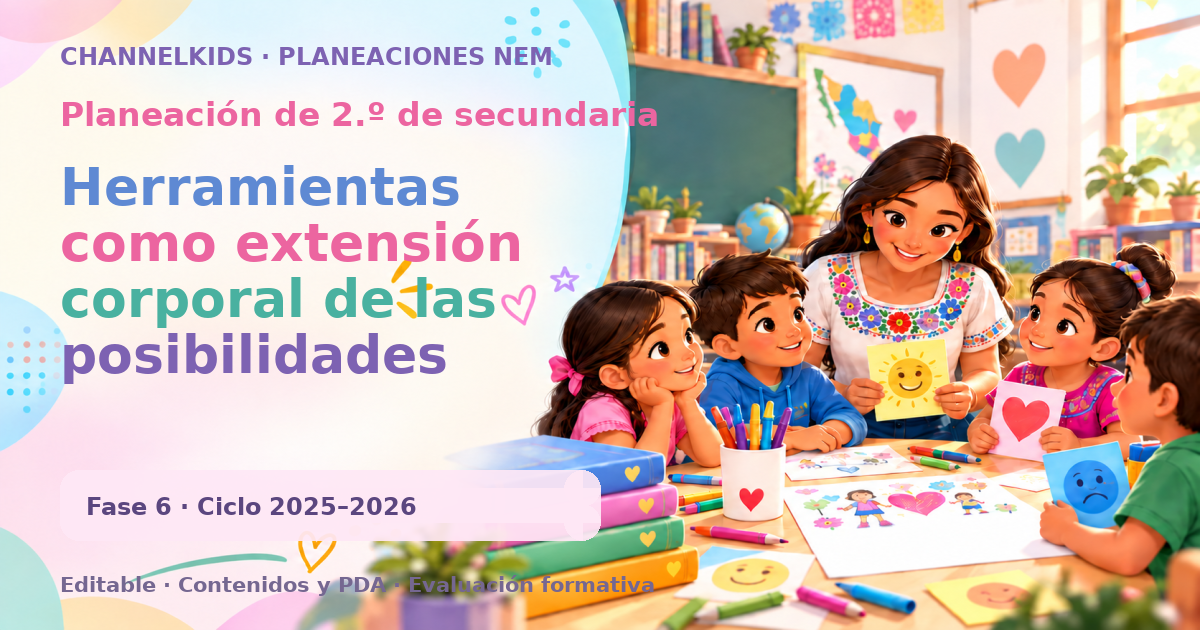 Planeación de segundo grado de secundaria: Herramientas como extensión corporal de las posibilidades corporales
