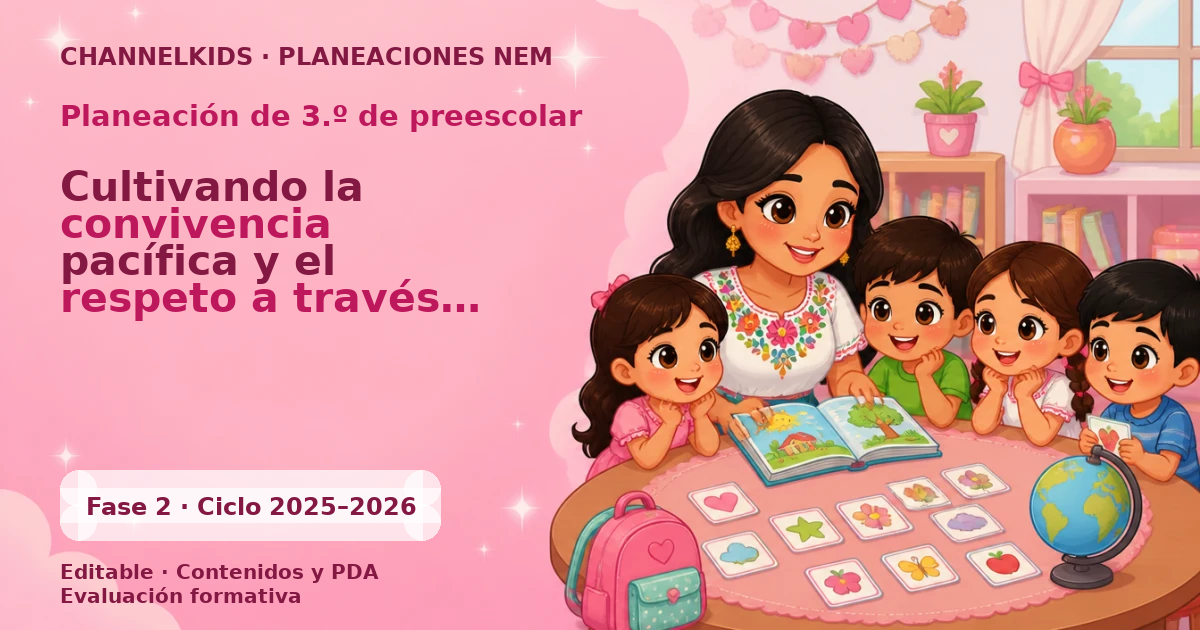 Planeación de tercer grado de preescolar: Cultivando la convivencia pacífica y el respeto a través del juego y la expresión