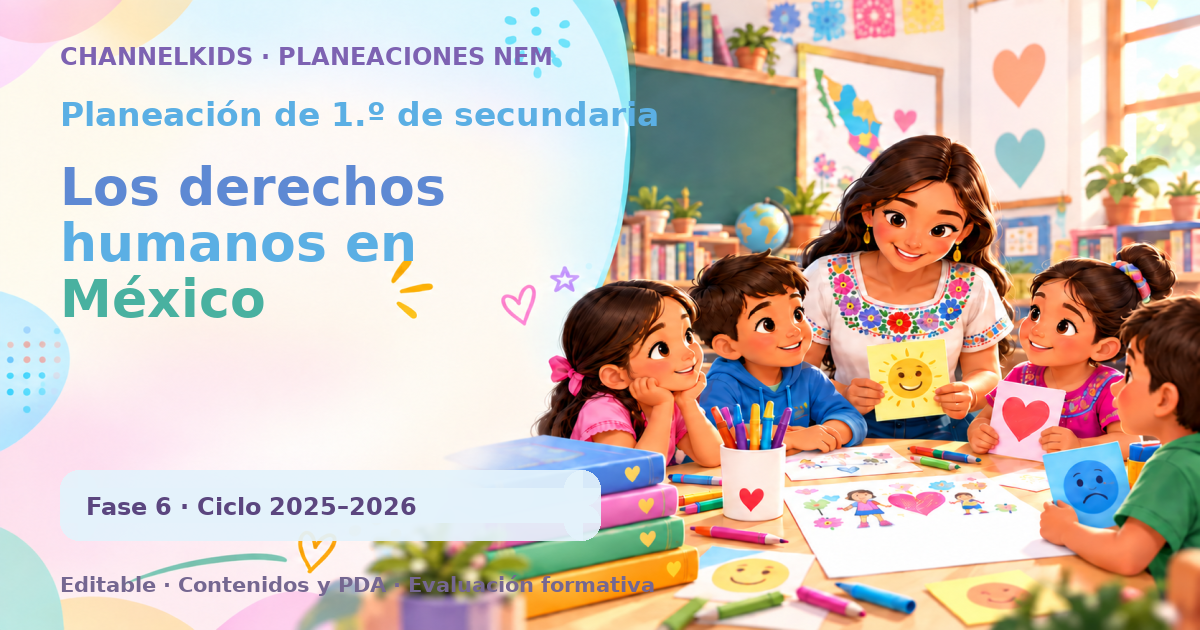 Planeación de primer grado de secundaria: Los derechos humanos en México