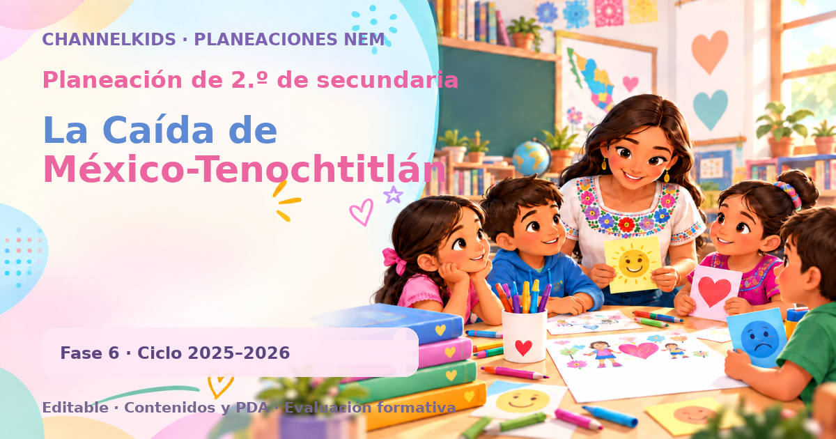 Planeación de segundo grado de secundaria: La Caída de México-Tenochtitlán