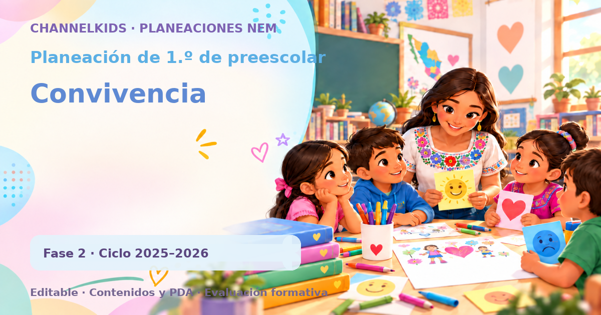 Planeación de primer grado de preescolar: Convivencia