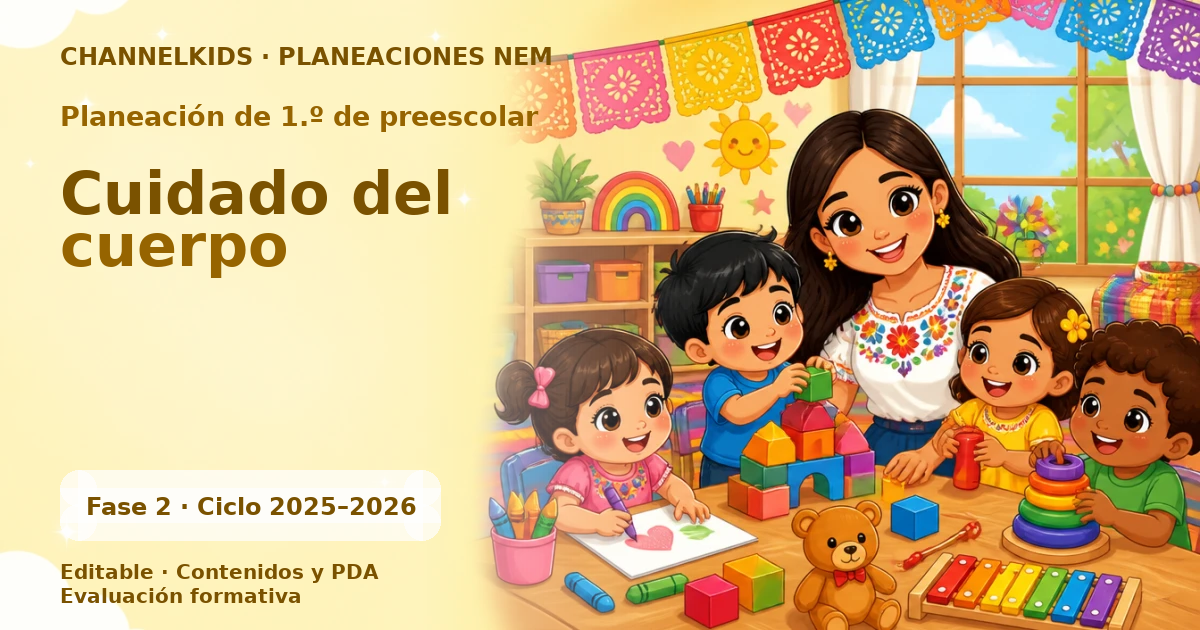 Planeación de primer grado de preescolar: Cuidado del cuerpo