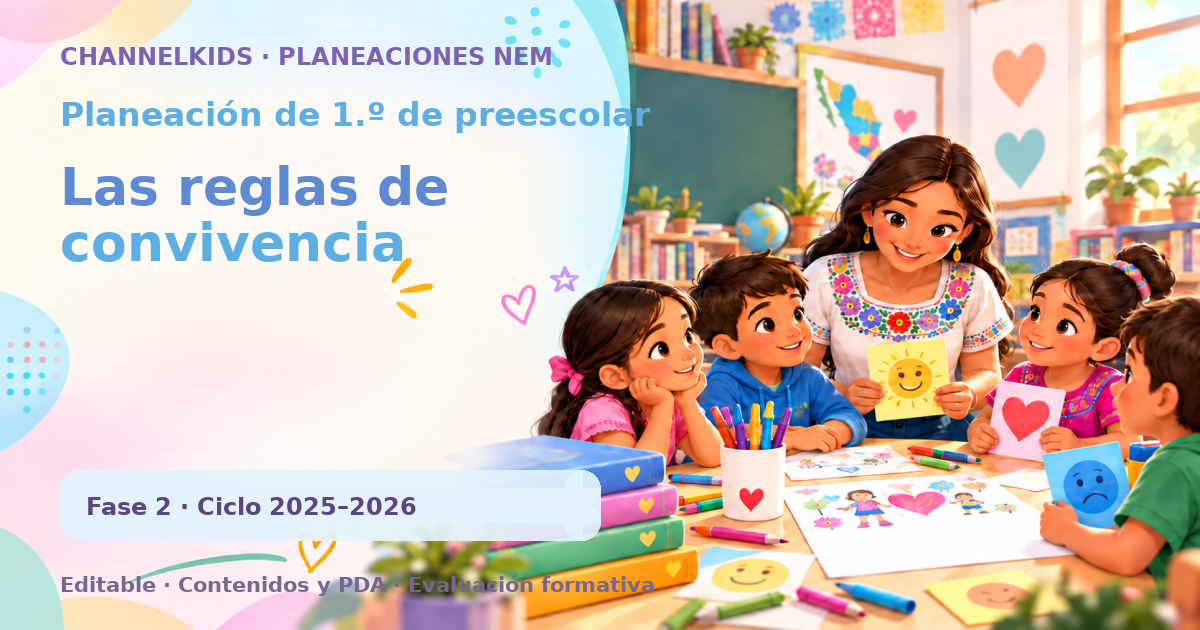 Planeación de primer grado de preescolar: Las reglas de convivencia