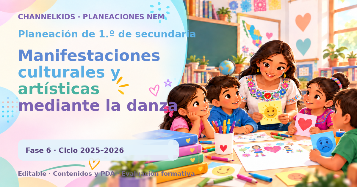 Planeación de primer grado de secundaria: Manifestaciones culturales y artísticas mediante la danza folklórica Asunto/Problema Principal: Reflexionar y comprender el comportamiento y