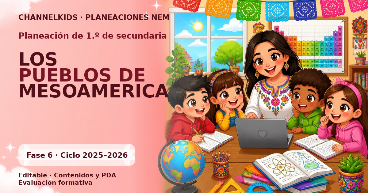 Planeación de primer grado de secundaria: LOS PUEBLOS DE MESOAMERICA
