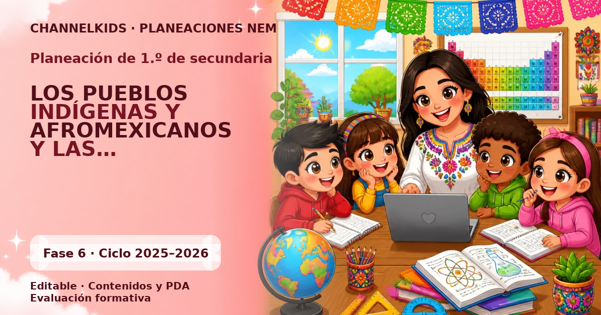 Planeación Didáctica para Primer Grado de Secundaria: Pueblos Indígenas, Afromexicanos e Insurrecciones Históricas (Quincenal)