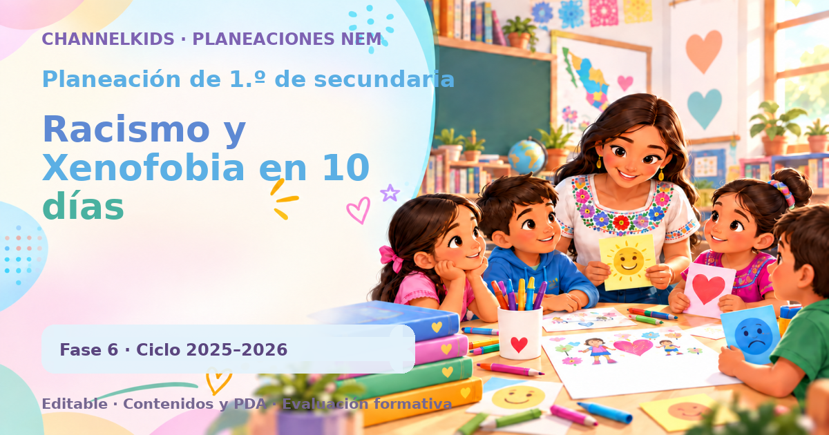 Planeación de primer grado de secundaria: Racismo y Xenofobia en 10 días