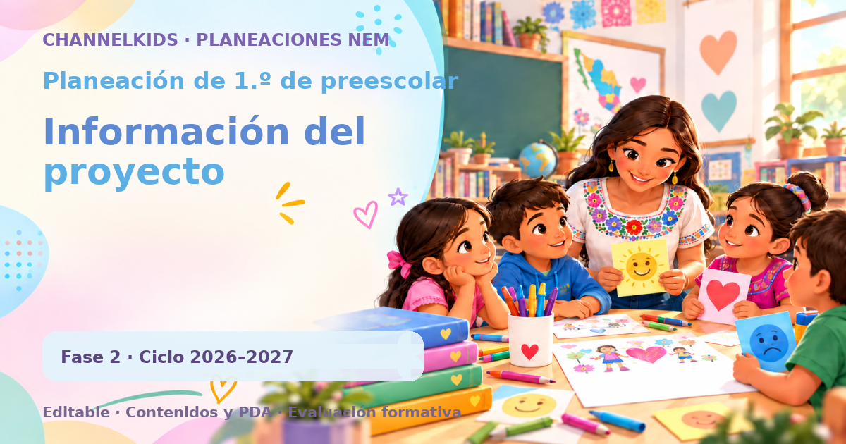 Planeación Preescolar 1.º grado: Acuerdos de convivencia y autocuidado