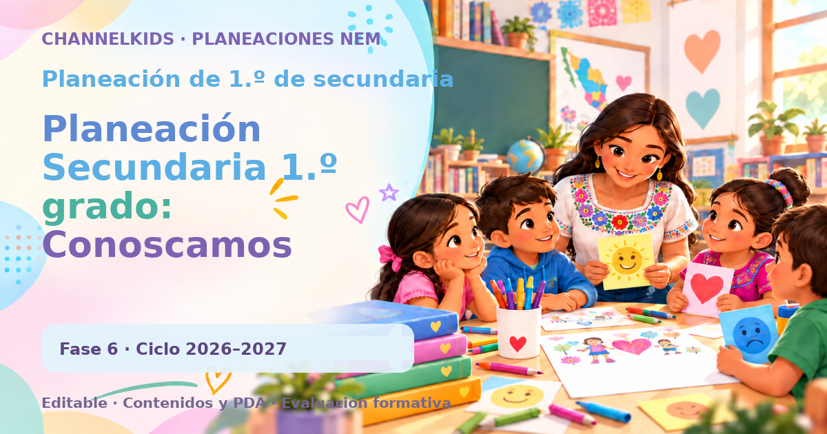 Planeación Secundaria 1.º grado: Conoscamos nuestra identidad iindividual y colectiva