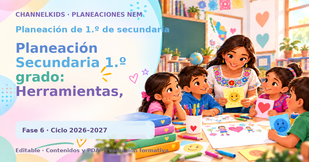 Planeación Secundaria 1.º grado: Herramientas, maquinas y los instrumentos