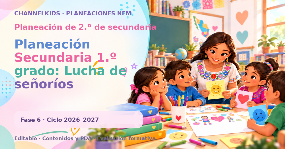 Planeación Secundaria 1.º grado: Lucha de señoríos mesoamericanos