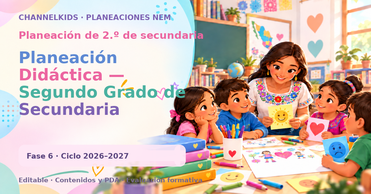 Planeación de segundo grado de secundaria: Planeación Didáctica — Segundo Grado de Secundaria