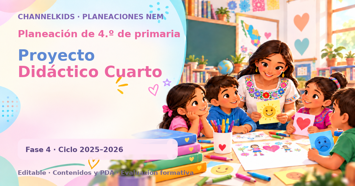 Planeación de cuarto grado: Proyecto Didáctico Cuarto