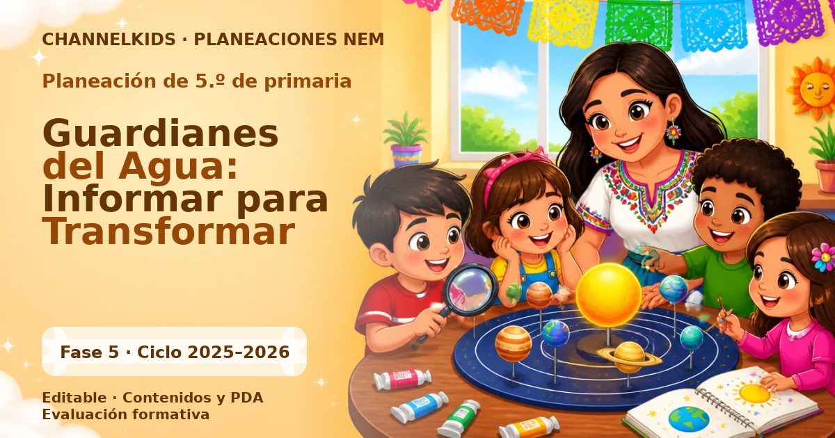 Proyecto Ardianes del Agua: Planificación Didáctica para Quinto Grado en Marzo | Actividades Semanales