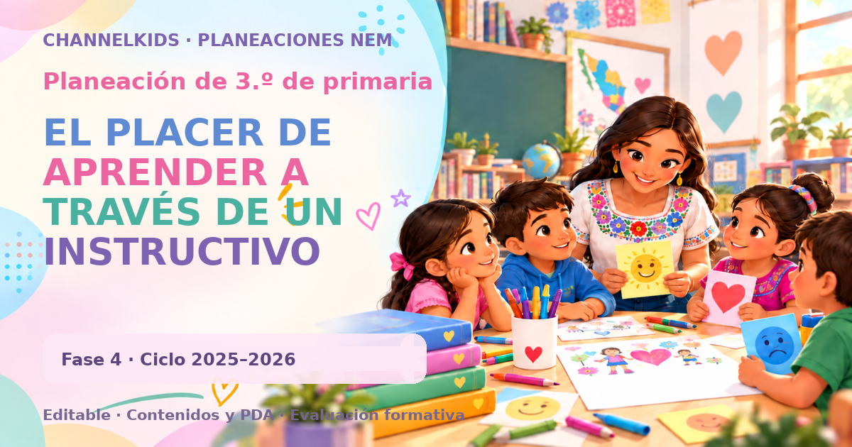 Proyecto Dáctico para tercer grado: aprender disfrutando con un instructivo quincenal en mayo
