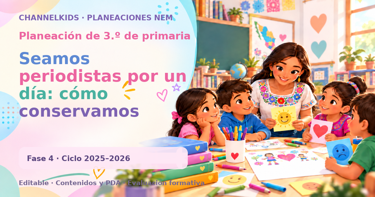 Planeación de tercer grado: Seamos periodistas por un día: cómo conservamos nuestros alimentos