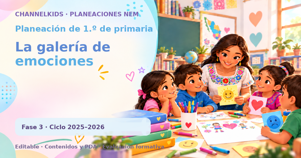 Planeación de primer grado: La galería de emociones