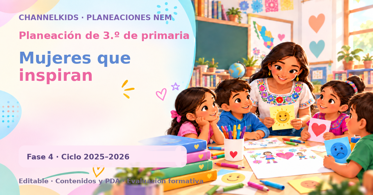 Planeación de tercer grado: Mujeres que inspiran