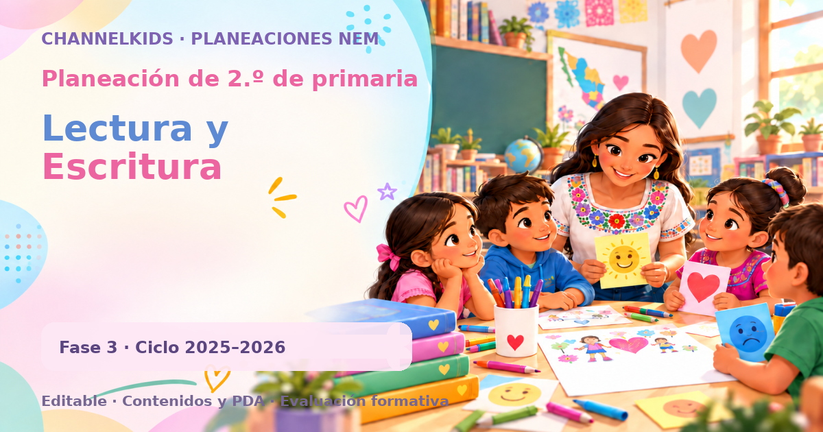 Planeación de segundo grado: Lectura y Escritura