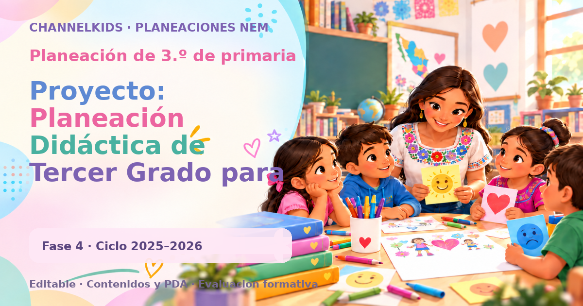 Planeación de tercer grado: Proyecto: Planeación Didáctica de Tercer Grado para Septiembre - Conociendo Nuestra Aula