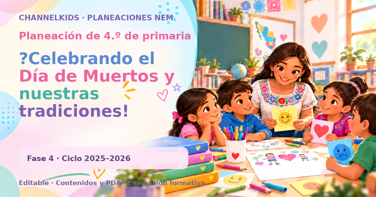 Planeación de cuarto grado: ?Celebrando el Día de Muertos y nuestras tradiciones!