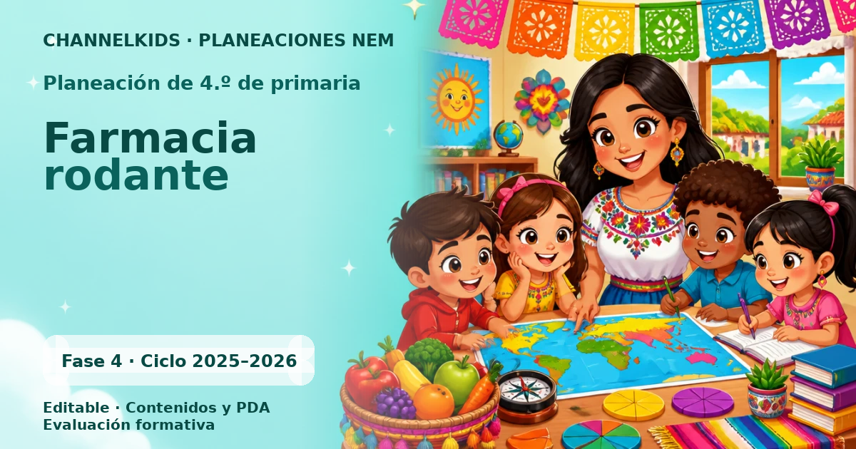 Planeación de cuarto grado: Farmacia rodante