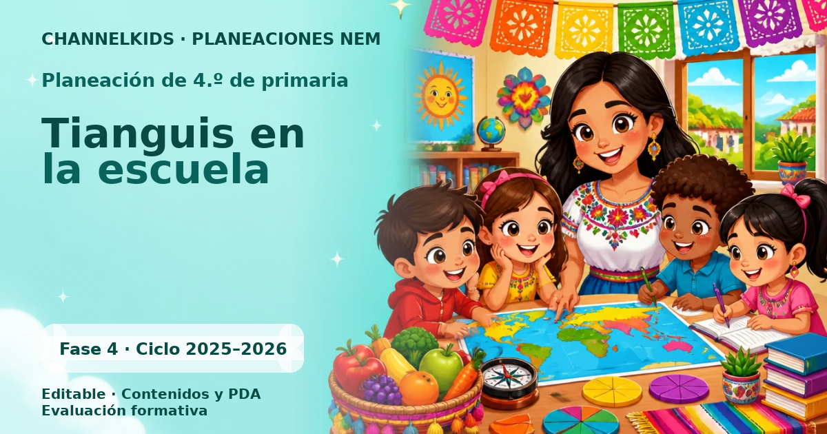 Planeación de cuarto grado: Tianguis en la escuela