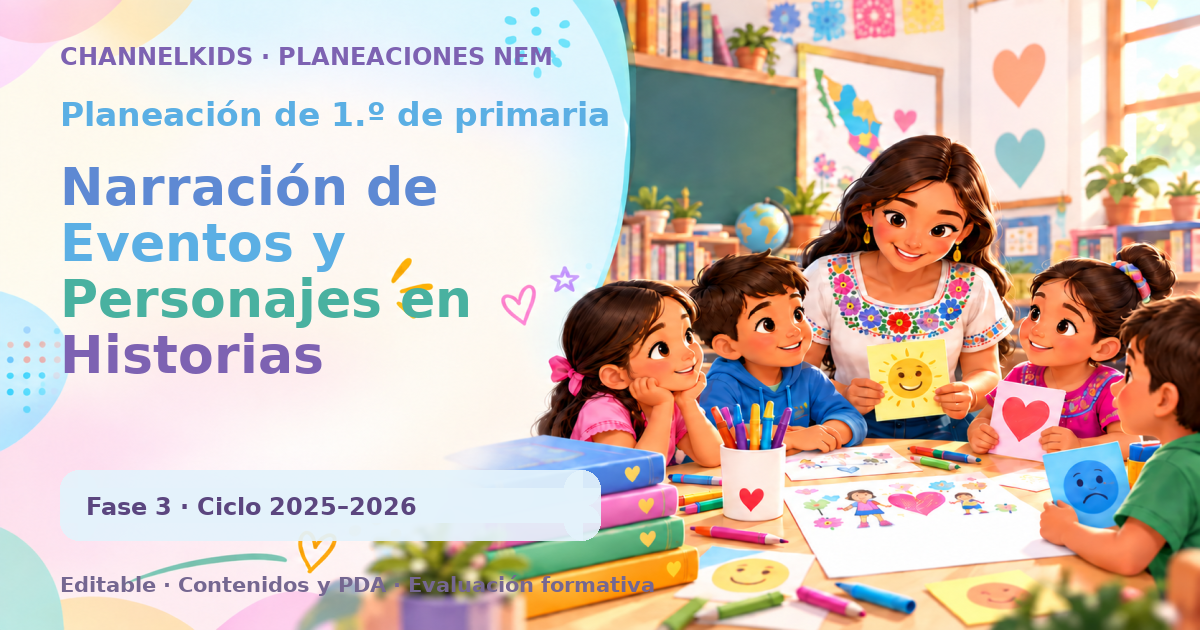 Planeación de primer grado: Narración de Eventos y Personajes en Historias