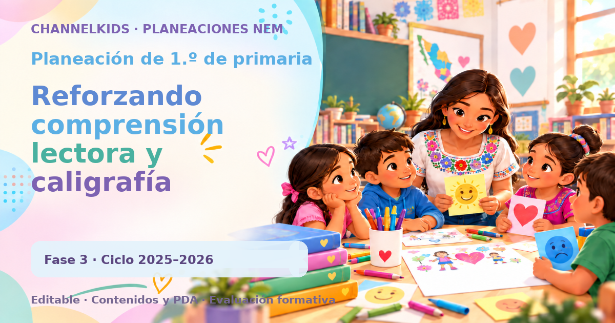 Planeación de primer grado: Reforzando comprensión lectora y caligrafía