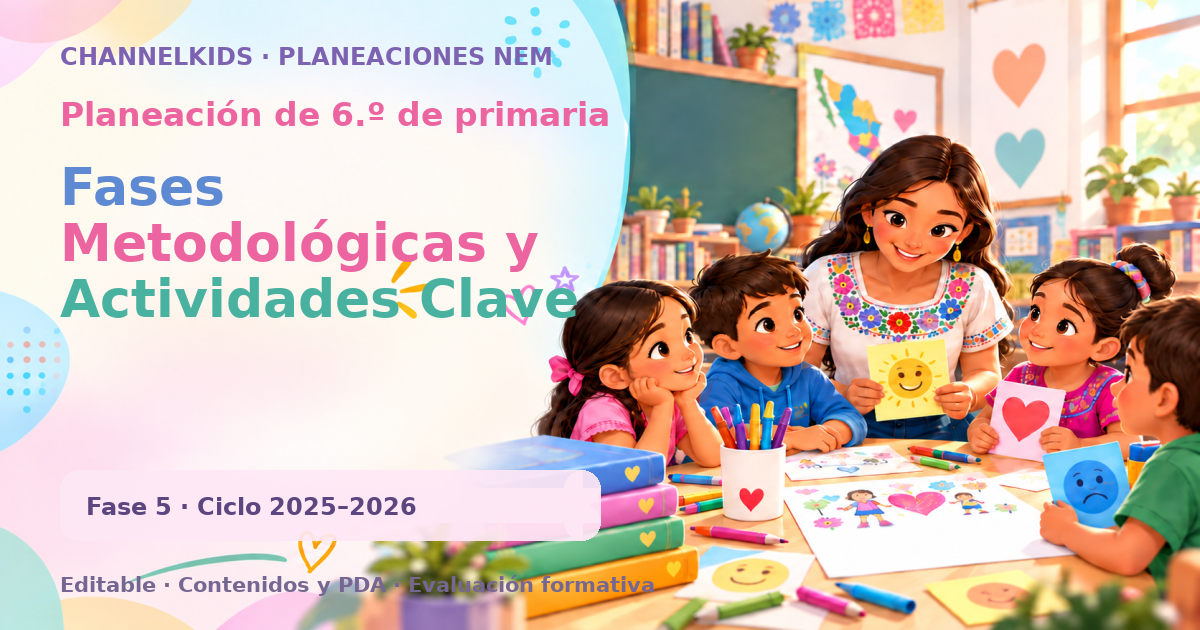 Planeación de sexto grado: Fases Metodológicas y Actividades Clave