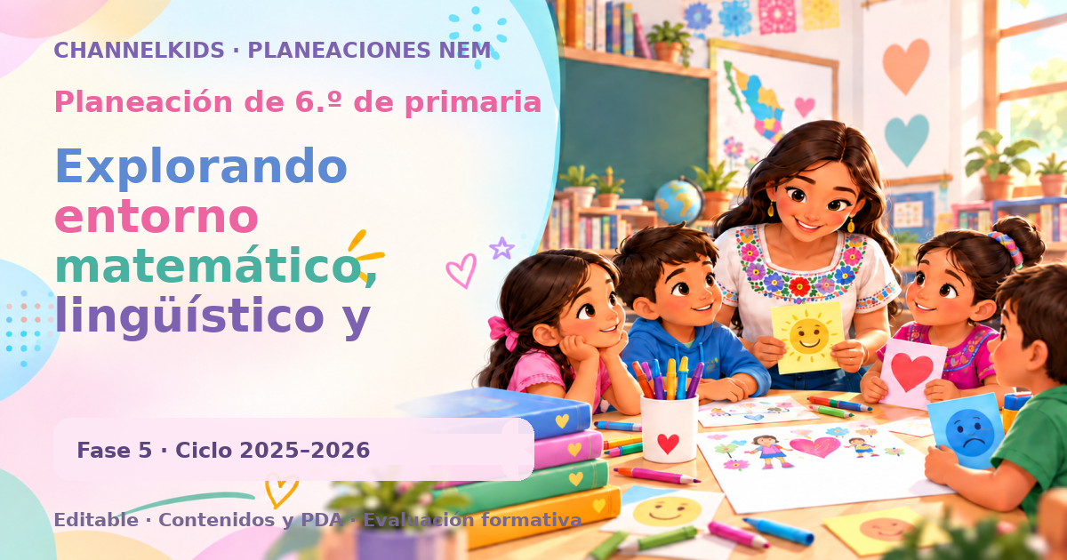 Planeación de sexto grado: Explorando entorno matemático, lingüístico y gramatical de la sociedad
