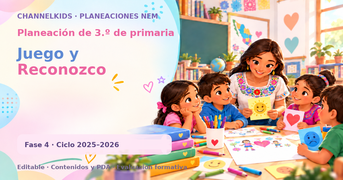Planeación de tercer grado: Juego y Reconozco