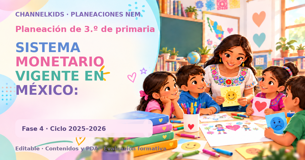 Planeación de tercer grado: SISTEMA MONETARIO VIGENTE EN MÉXICO: MONEDAS Y BILLETES