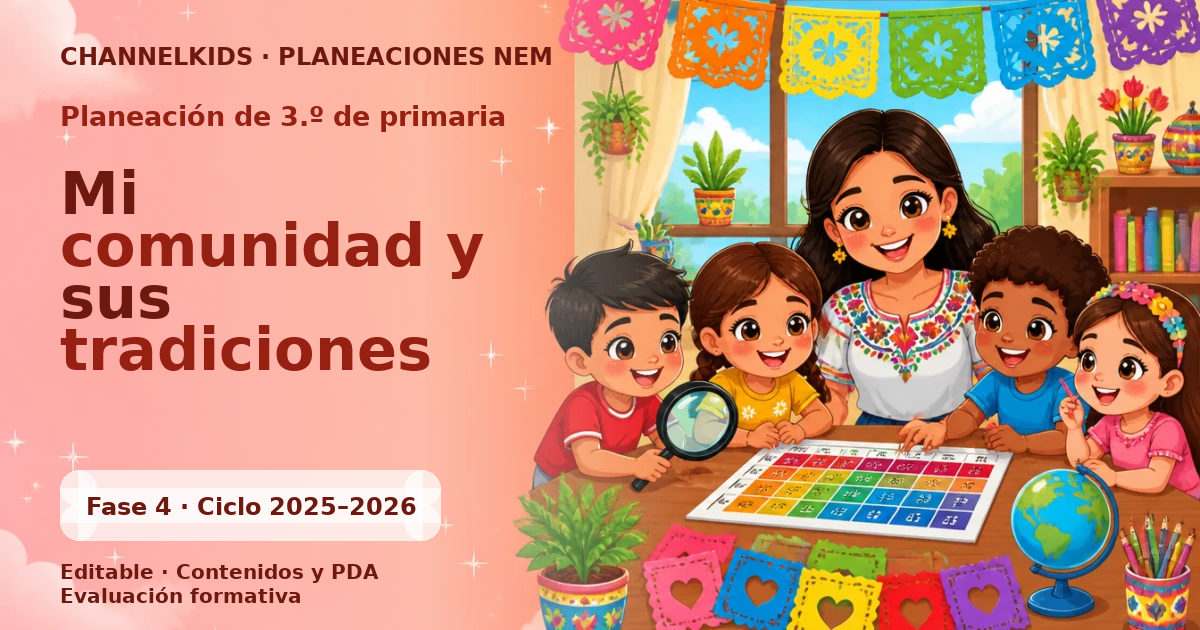 Planeación de tercer grado: Mi comunidad y sus tradiciones