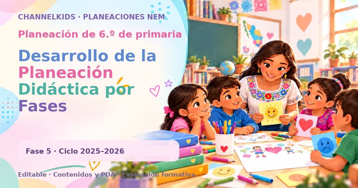Planeación de sexto grado: Desarrollo de la Planeación Didáctica por Fases Metodológicas