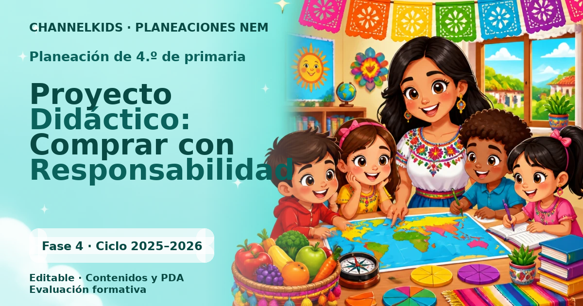 Planeación de cuarto grado: Proyecto Didáctico: Comprar con Responsabilidad