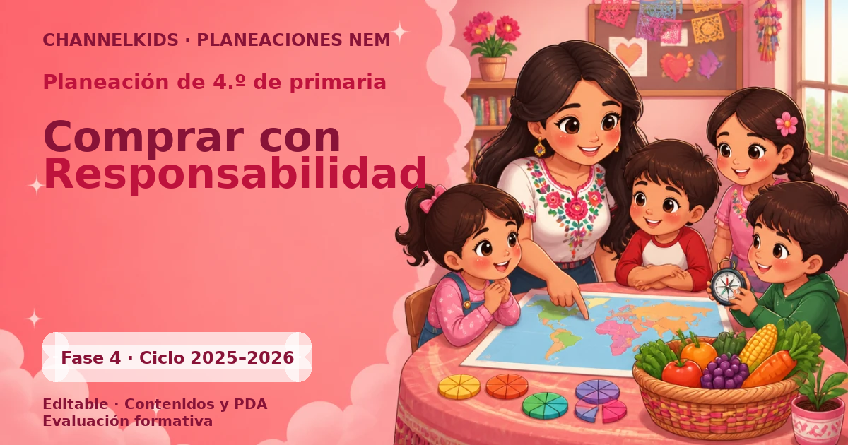 Proyecto Planeación Didáctica para Cuarto Grado en Marzo: Comprar con Responsabilidad (Semana 1-5)