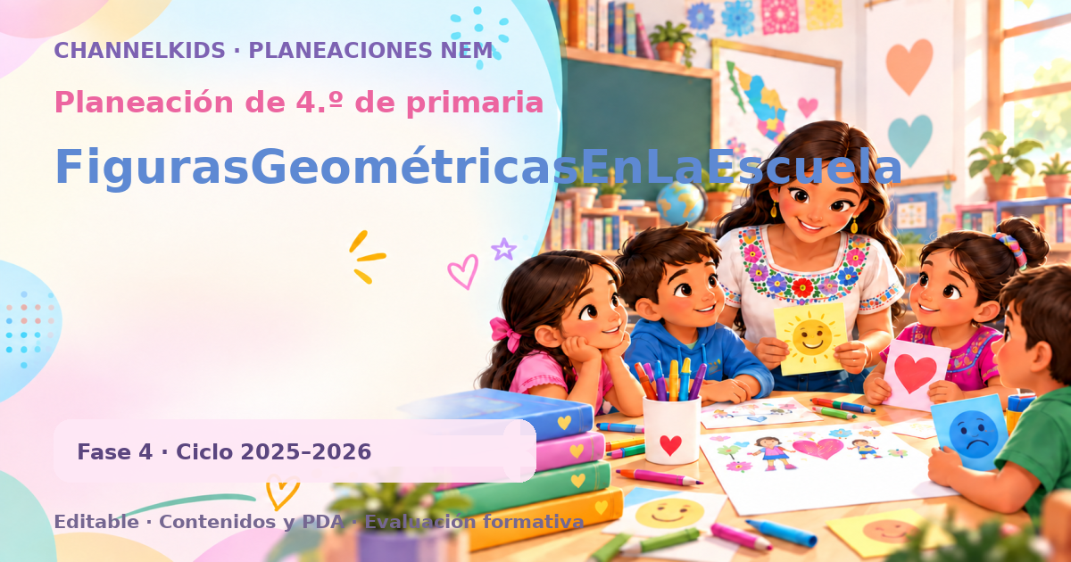 Planeación de cuarto grado: FigurasGeométricasEnLaEscuela