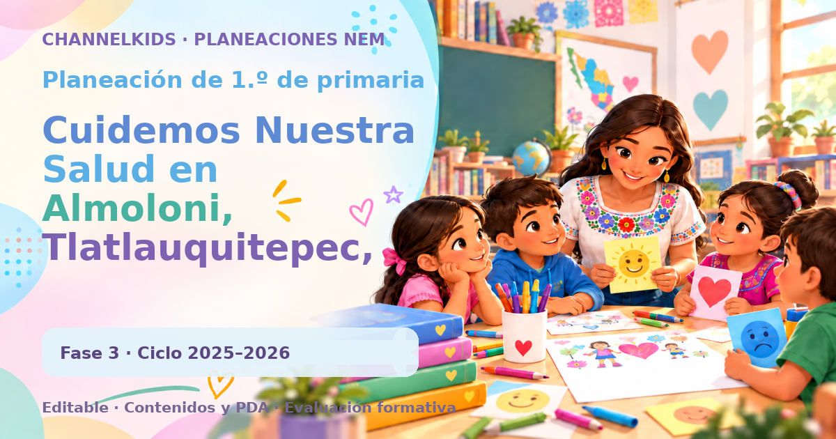 Planeación de primer grado: Cuidemos Nuestra Salud en Almoloni, Tlatlauquitepec, Puebla