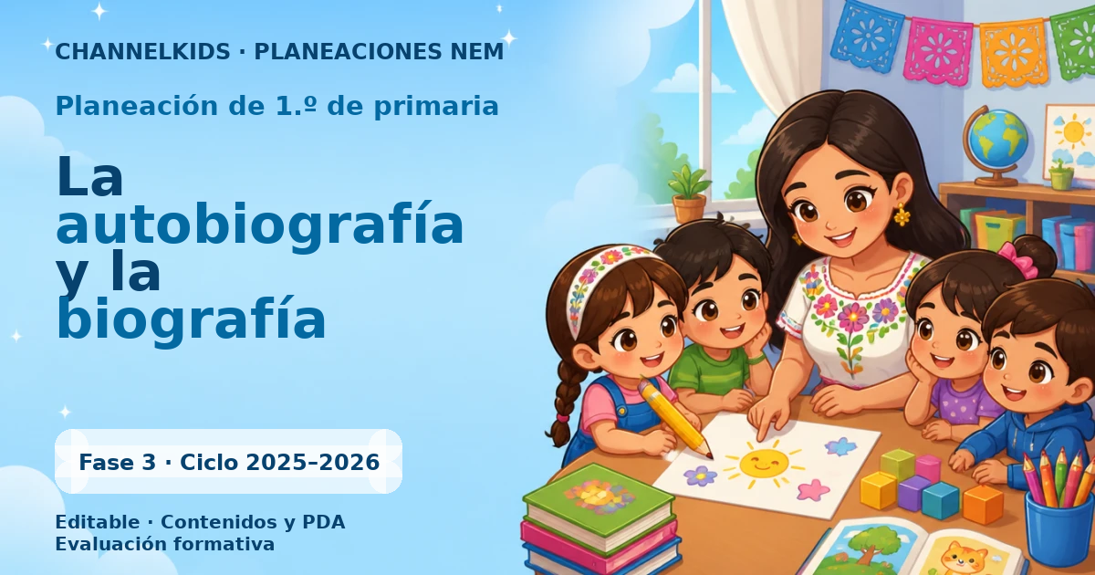 Proyecto Planeación Didáctica para Primer Grado en Marzo: Autobiografía y Biografía por Fases Metodológicas