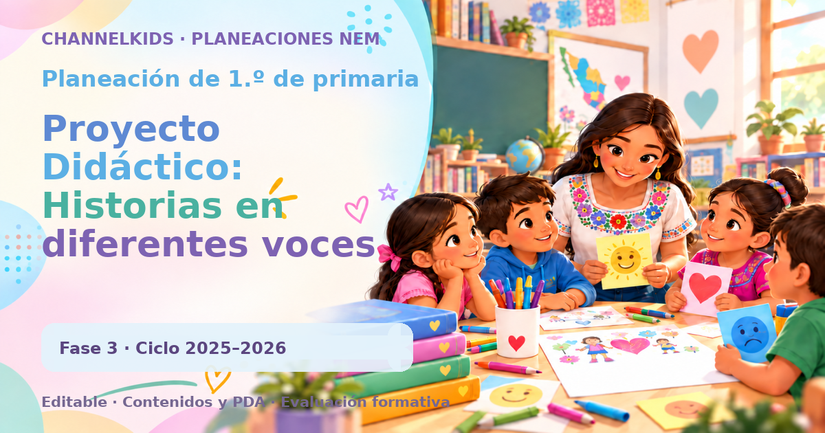 Planeación de primer grado: Proyecto Didáctico: Historias en diferentes voces